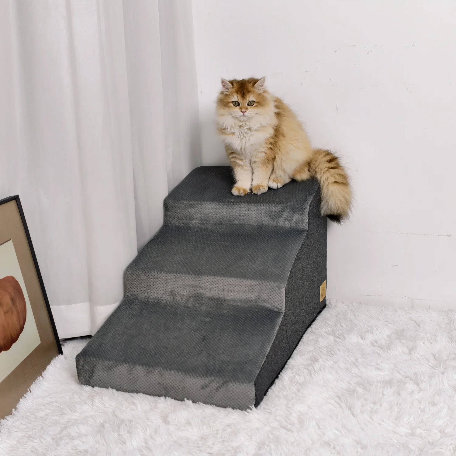 Non-slip stairs for small dogs – Secure access to sofa &amp; bed