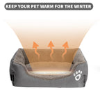 Large Square Plush Dog/Cat Basket