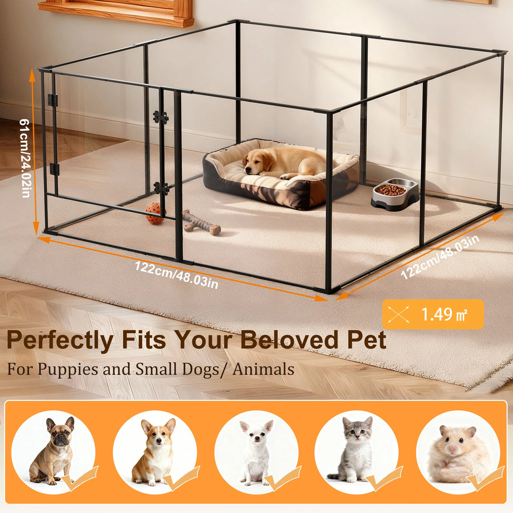 Designer indoor pet park – Safety, transparency &amp; elegance
