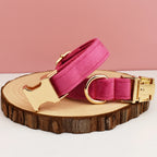 Hochwertiges, graviertes, personalisiertes Samt-Hundehalsband