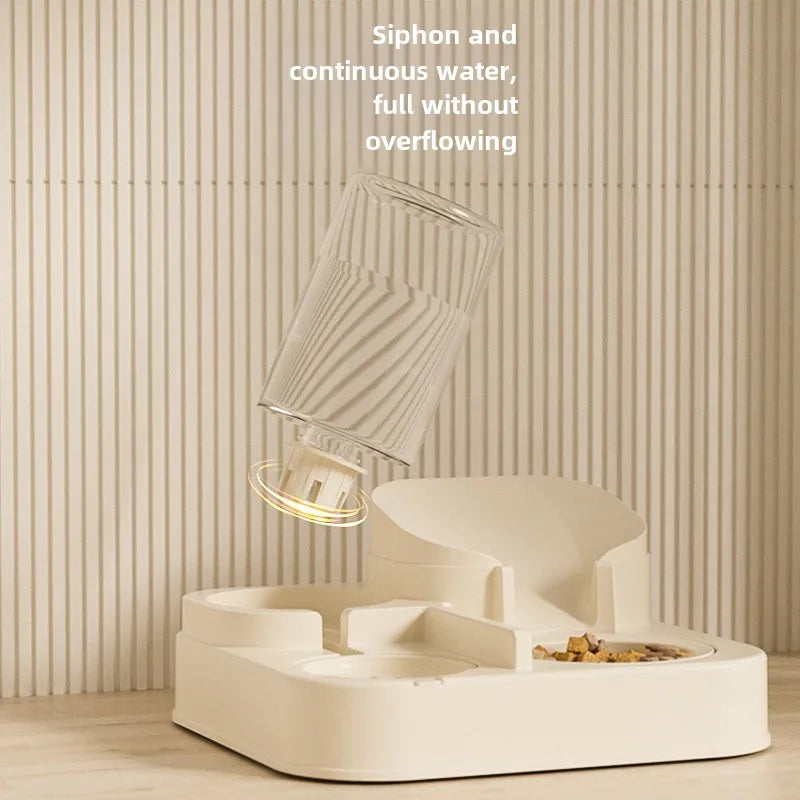 Automatic dispenser for water, food, cat, and dog fountains