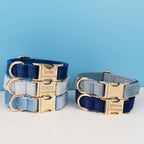 Customizable velvet dog collar