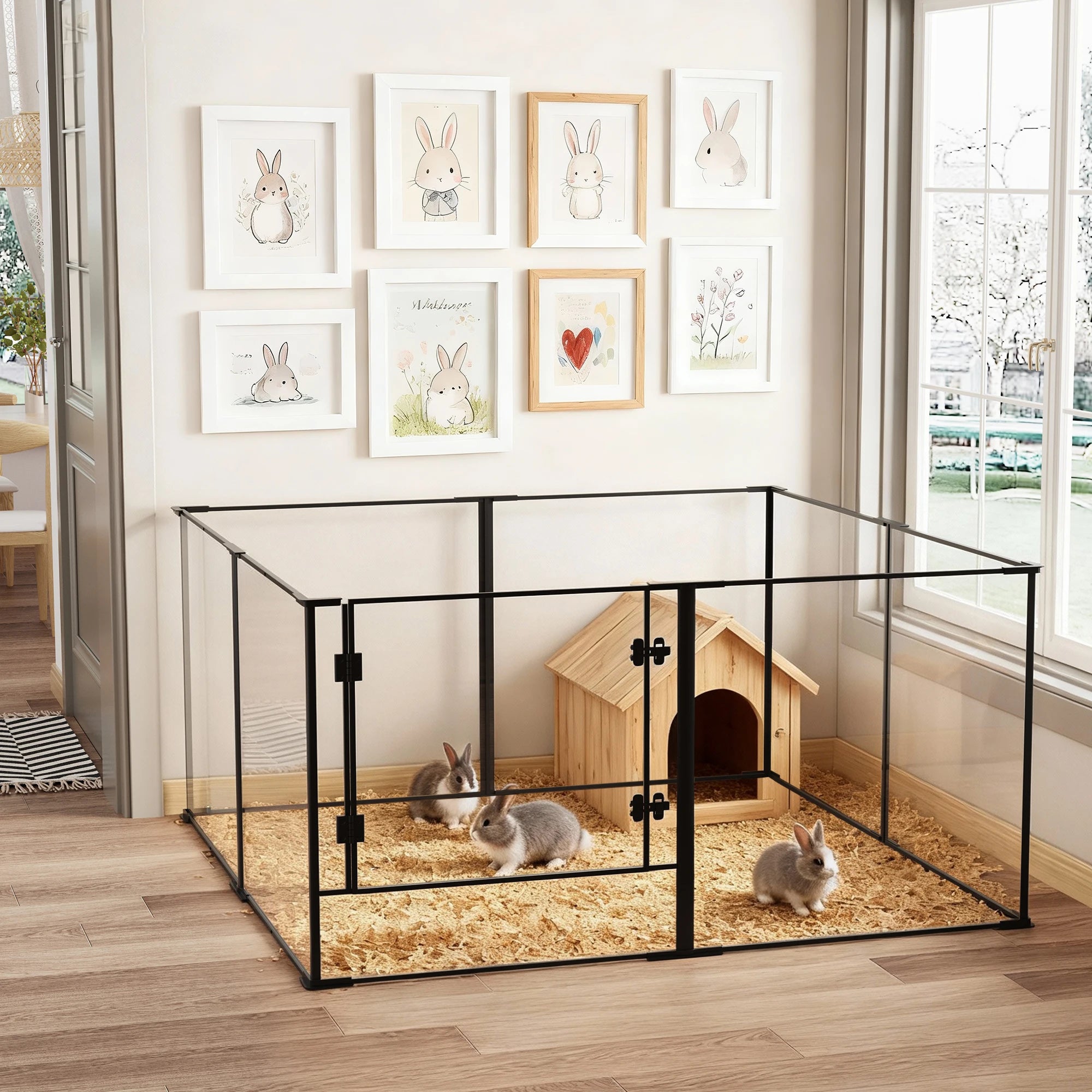 Designer indoor pet park – Safety, transparency &amp; elegance