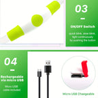 Collier LED-Hunde-USB-Leuchte, wiederaufladbare Nacht 