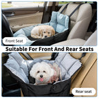Secure car seat for dogs ≤10 kg with travel bag 
