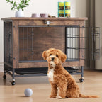 Cage Chien Meuble Design Wood 26 Pouces Table d'appoint