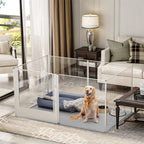 Waterproof transparent acrylic dog playpen for whelping/pregnancy