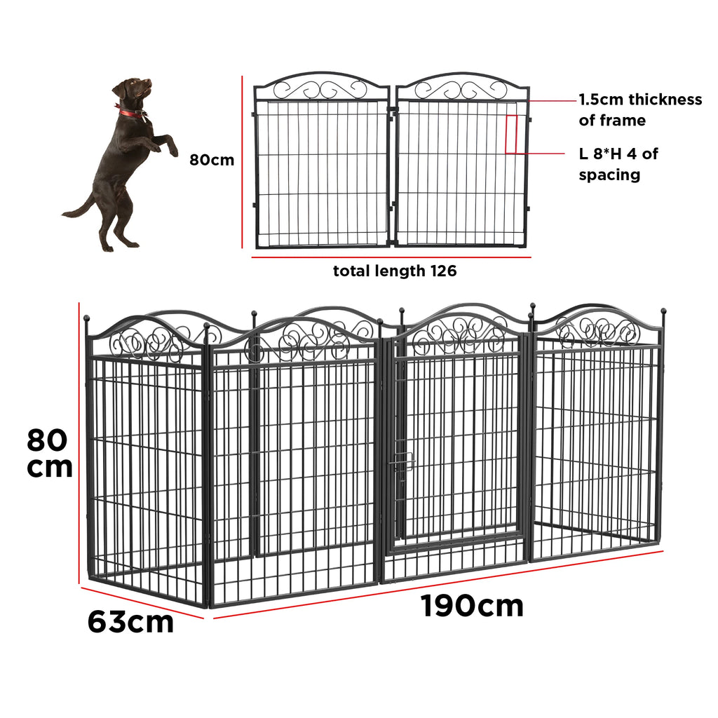 Modular dog enclosure – Large, secure indoor &amp; outdoor space