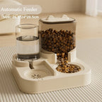 Automatic dispenser for water, food, cat, and dog fountains