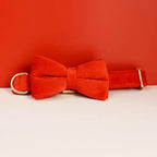 Personalized velvet dog collar