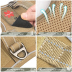 Taktisches Geschirr für kleine Hunde – Militärweste für Assistenzhunde mit vertikaler Griff und reflektierenden Streifen, für das Training im Freien.