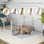 Waterproof transparent acrylic dog playpen for whelping/pregnancy