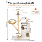 Cat tree tower plush condo scratching post