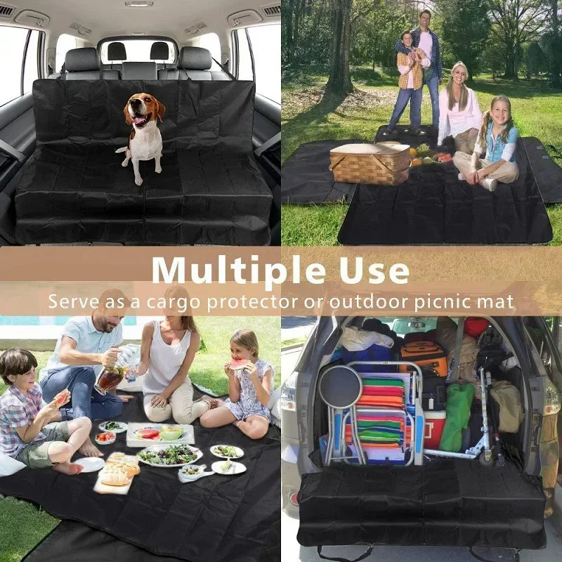 Waterproof dog hammock car back seat cover