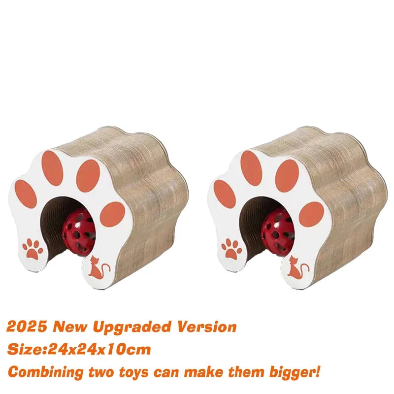 Griffoir chat interactif rond carton balle Magic Organ