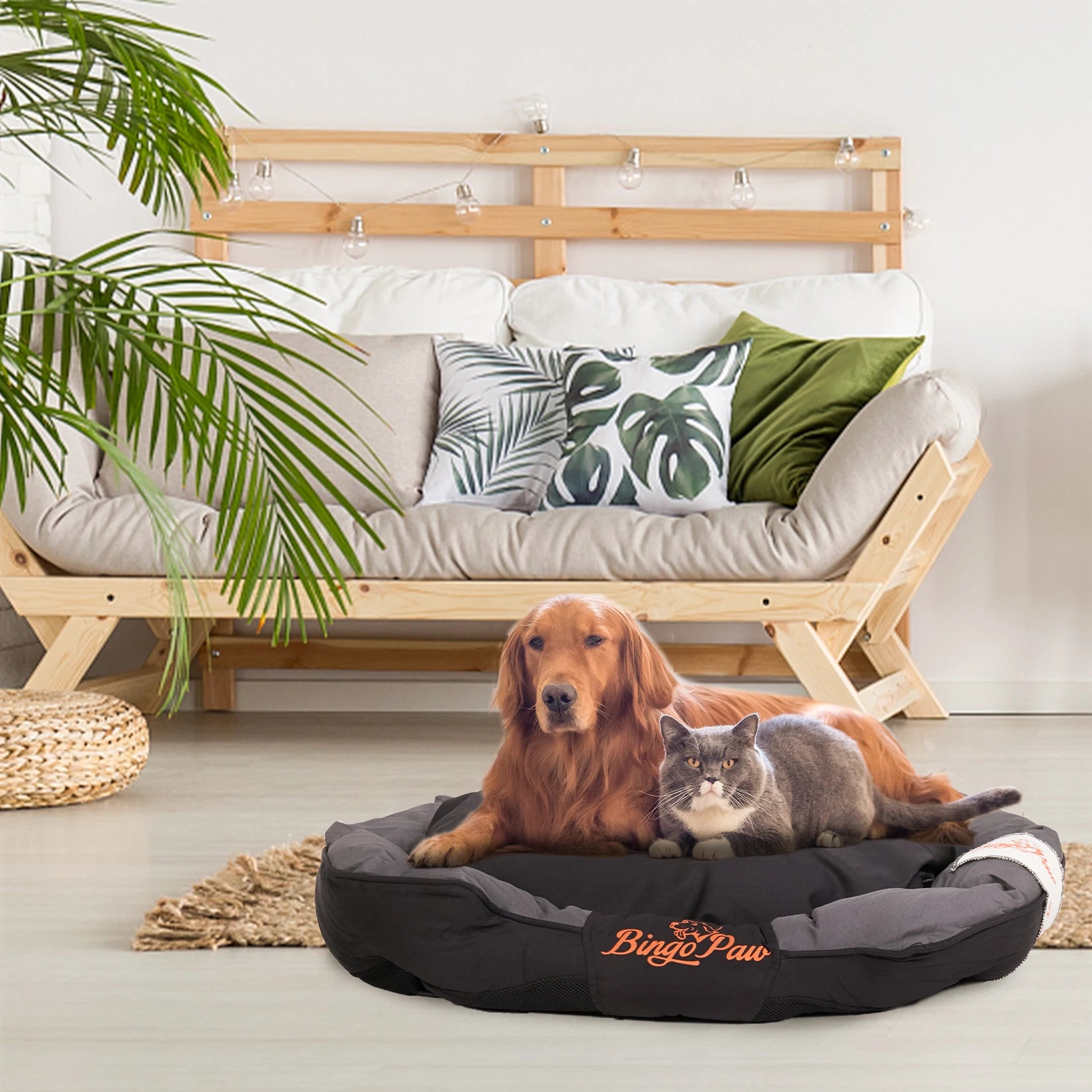 Dog bed L-XXL calming removable cover Oxford
