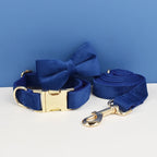 Customizable velvet dog collar