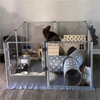 Waterproof transparent acrylic dog playpen for whelping/pregnancy