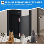 Retractable safety gate for dogs &amp; cats