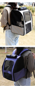 Leichter, atmungsaktiver Katzenrucksack aus Netzgewebe