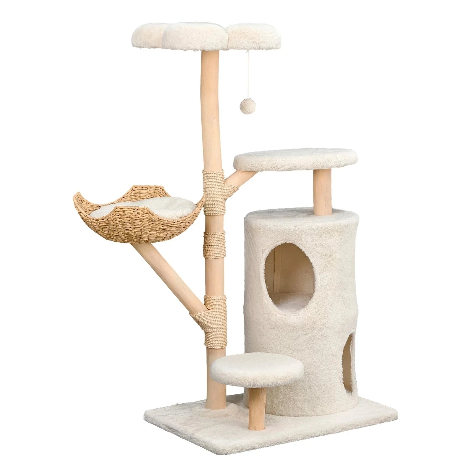 Cat tree tower plush condo scratching post
