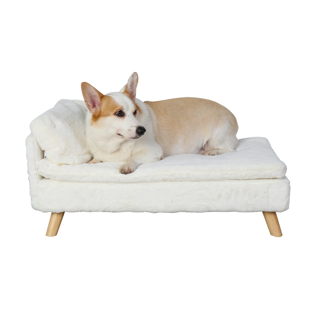 Nordic raised pet bed with waterproof cushion 