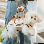 Adjustable outdoor pet carrier bag with harness clip 