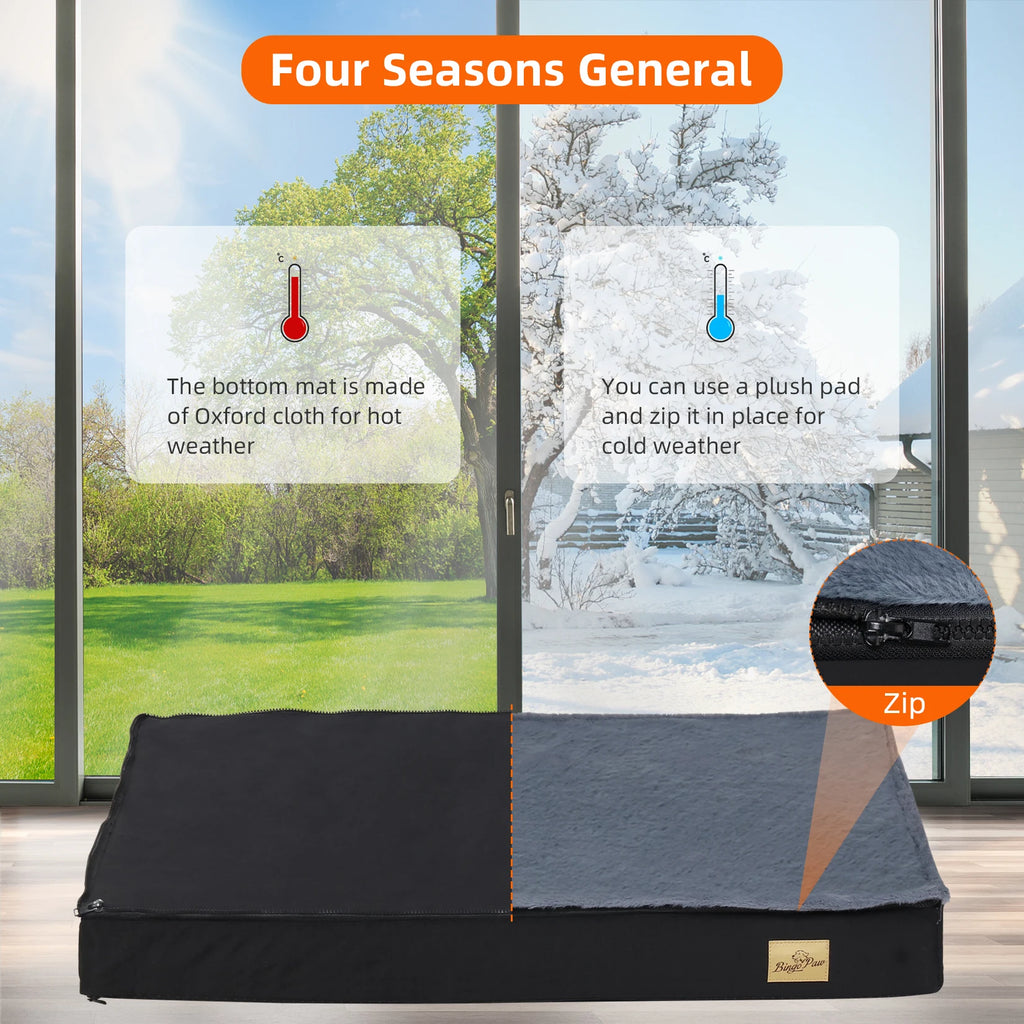 Großes, waschbares orthopädisches Hundebett aus Schaumstoff