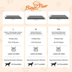 Lit pliable chien cuir microfibre résistant morsures 3D