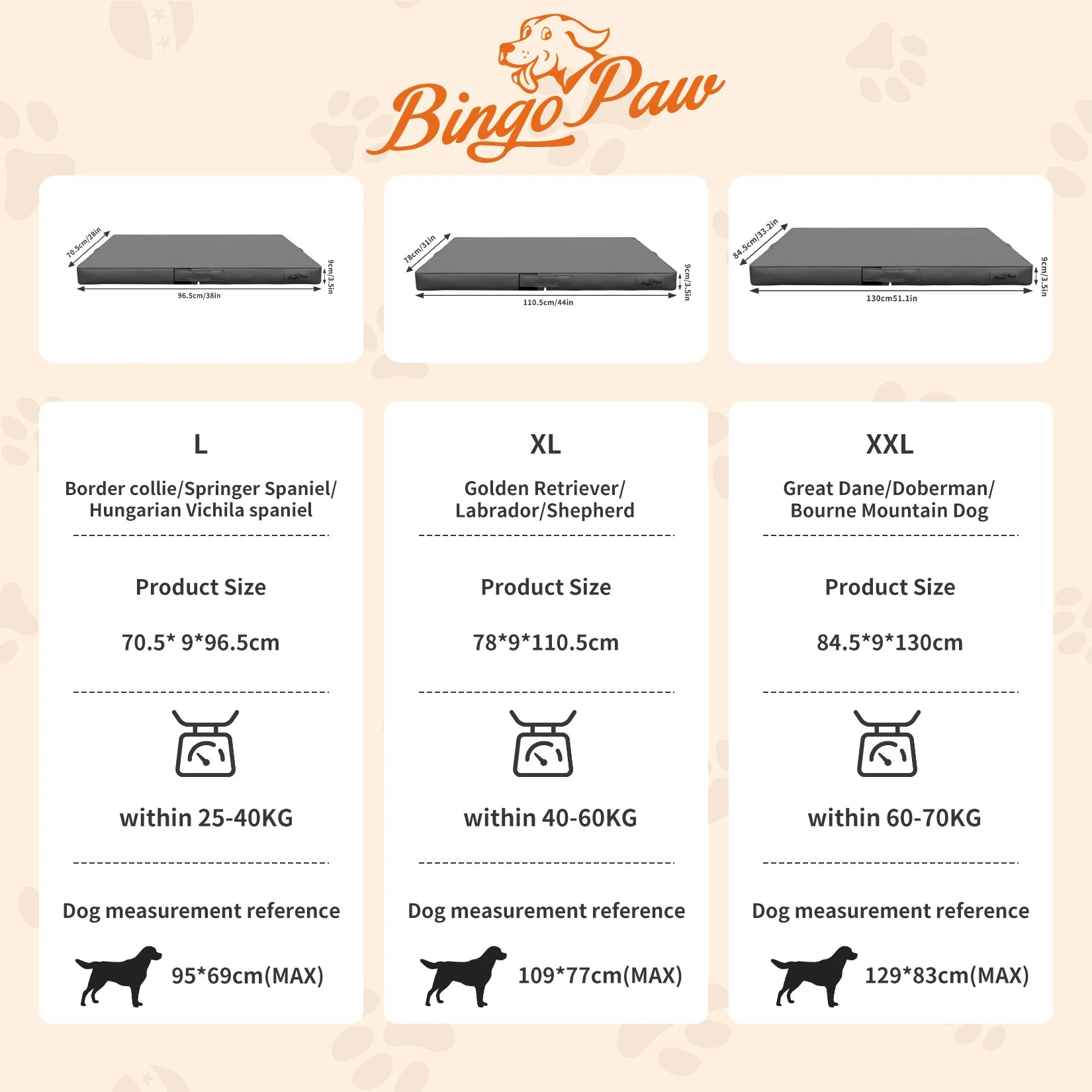 Faltbare Hundedecke aus mikrofaser Leder, bissfest, 3D