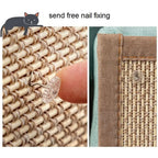 Natural bamboo cat scratcher, sofa protector