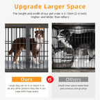 Cage chien meuble bois XL Tisch d'appoint 3 Türen