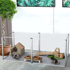 Waterproof transparent acrylic dog playpen for whelping/pregnancy