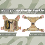 Taktisches Geschirr für kleine Hunde – Militärweste für Assistenzhunde mit vertikaler Griff und reflektierenden Streifen, für das Training im Freien.