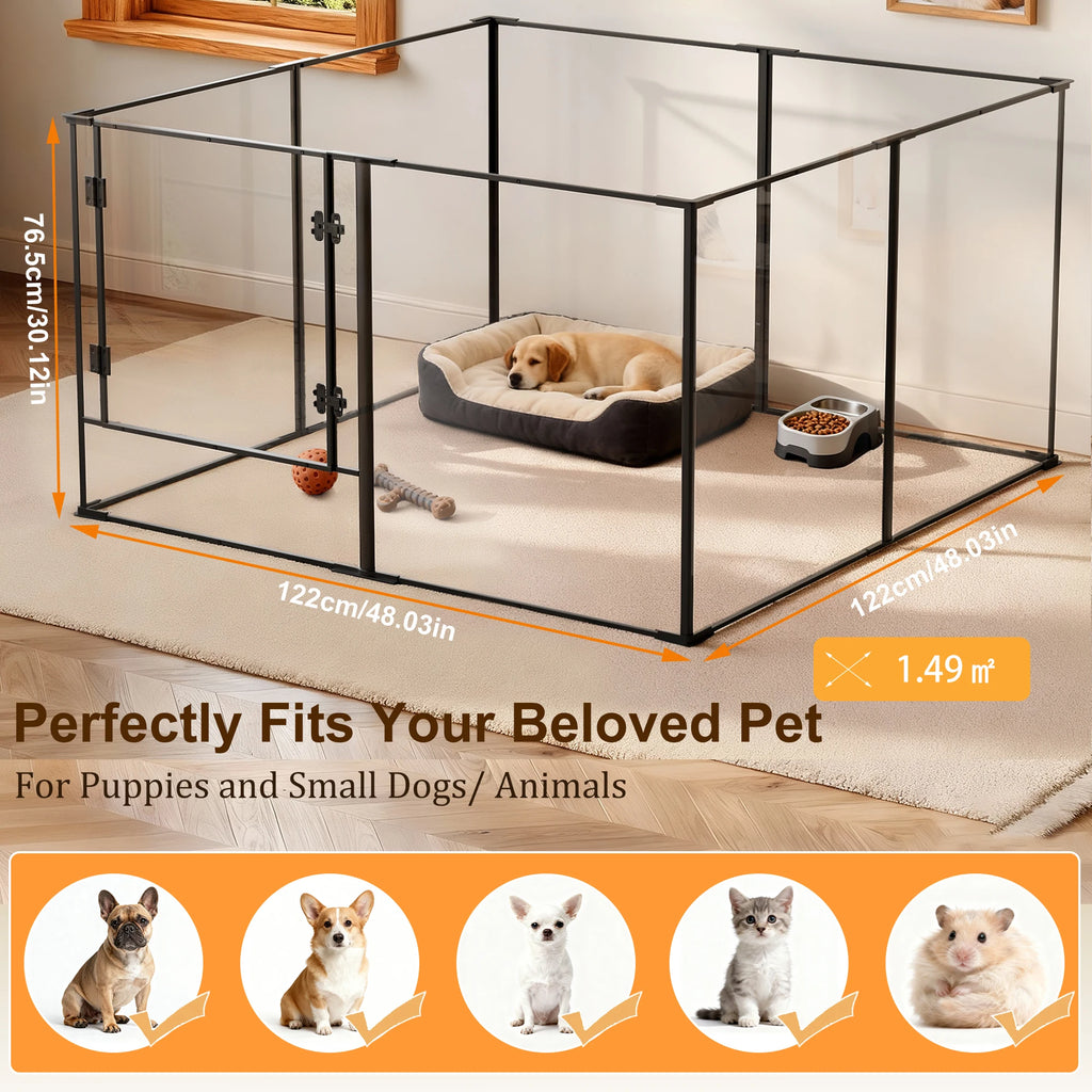 Designer indoor pet park – Safety, transparency &amp; elegance