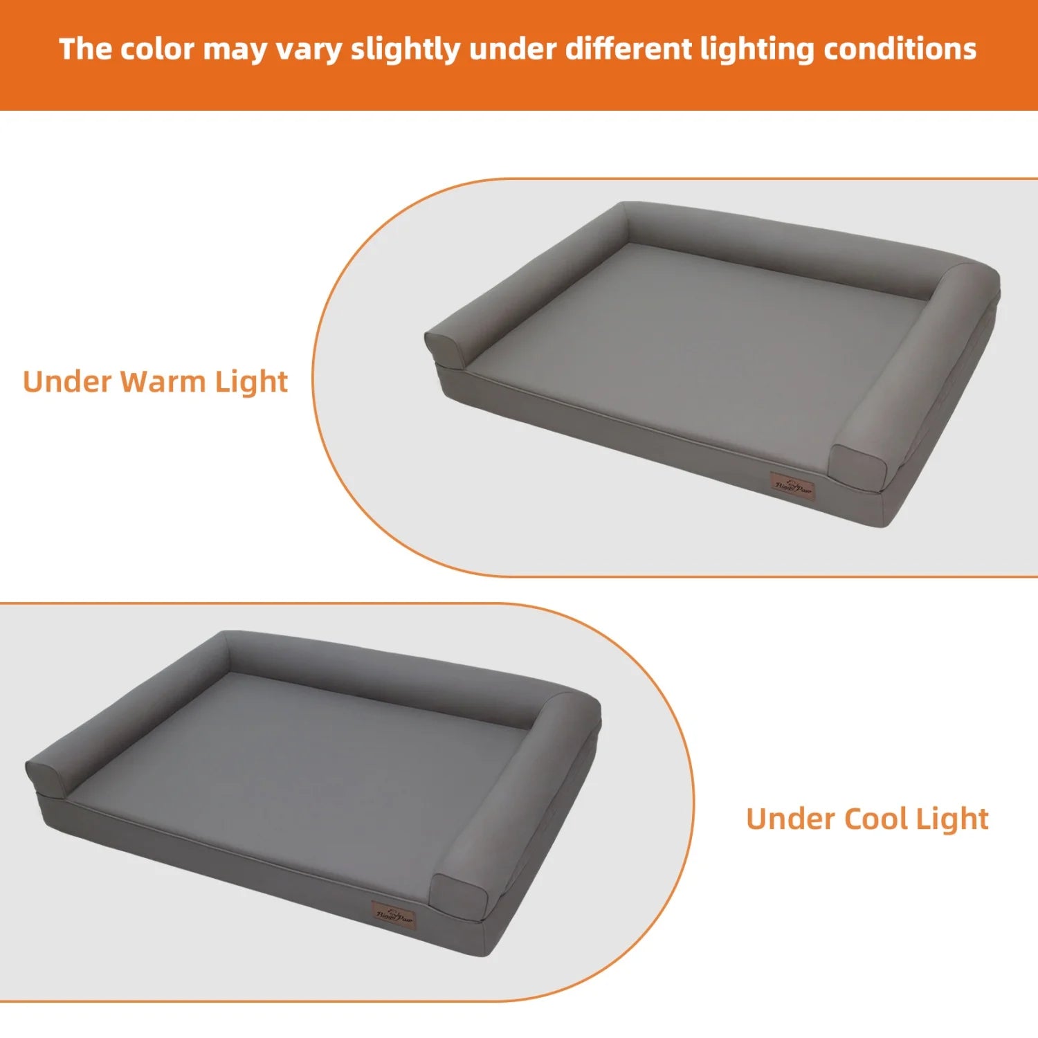 Lit Chien Canapé Cuir Mikrofaser M–2XL Rebords