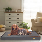 Large orthopedic dog bed with washable cover