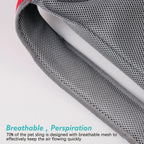 Sac bandoulière transport animal maille Oxford S–L 