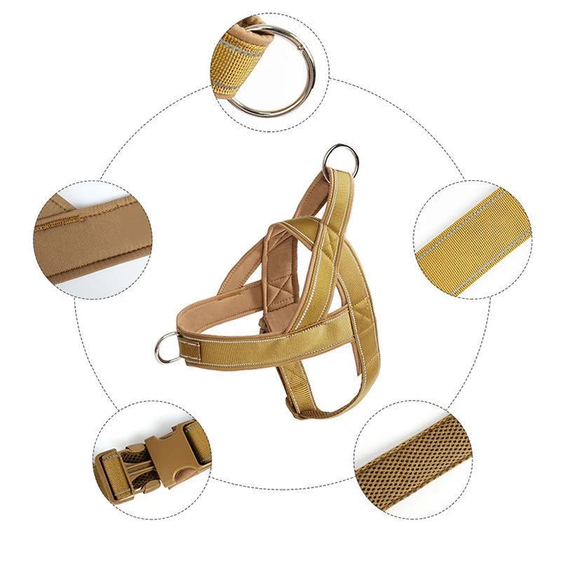 Harnais Tactique Chien A7 Nylon Moyens Grands