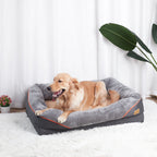 Large fleece dog bed, anti-allergy waterproof