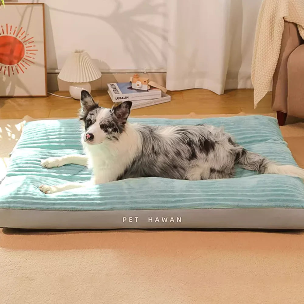 warm corduroy dog ​​bed, removable