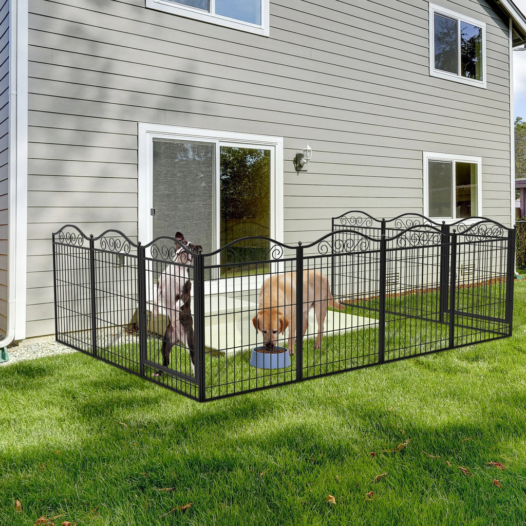 Modular dog enclosure – Large, secure indoor &amp; outdoor space