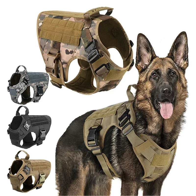 K9 Military Quick Release Tactical Dog Harness