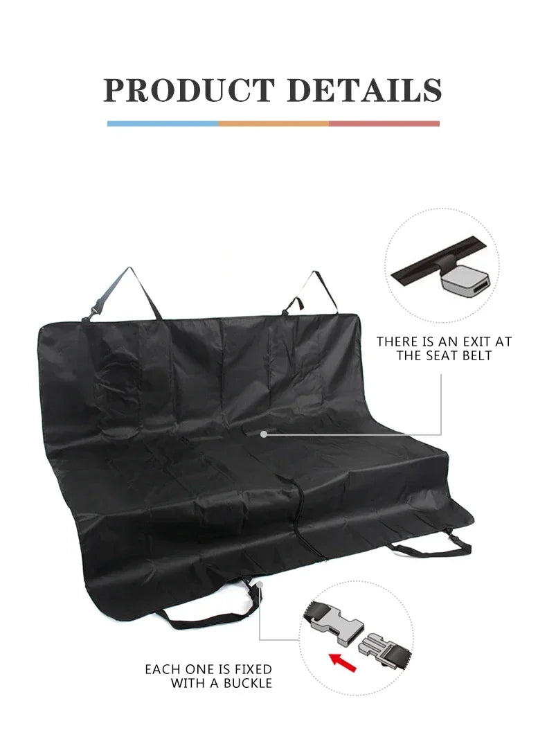 Waterproof dog hammock car back seat cover