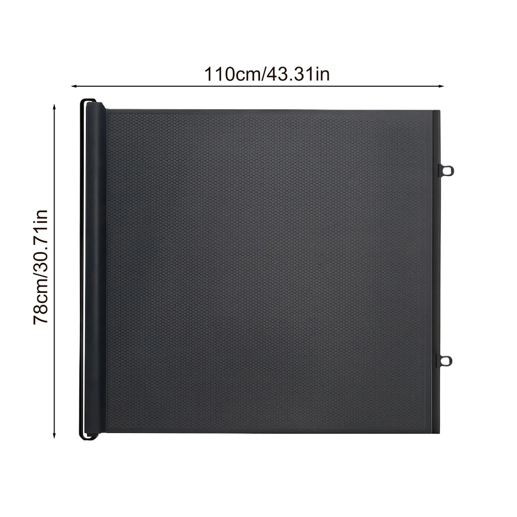 49-inch retractable safety gate, no drilling required 