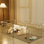 Waterproof transparent acrylic dog playpen for whelping/pregnancy