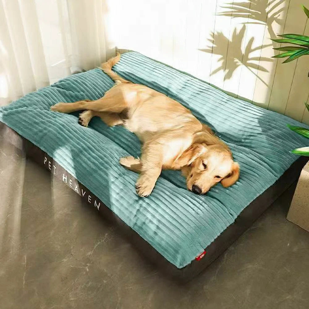 warm corduroy dog ​​bed, removable