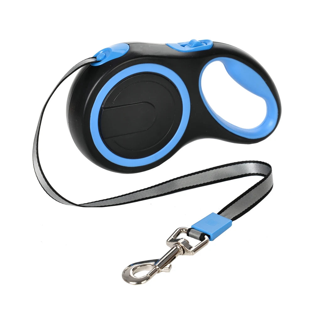 Heavy-duty retractable nylon dog leash for large dogs 