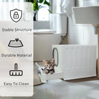 Katzentoilette XL mit hoher geschlossener Eingangsöffnung, spritzwassergeschützt