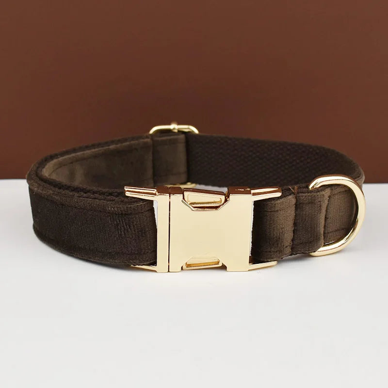 Personalisiertes Samt-Hundehalsband